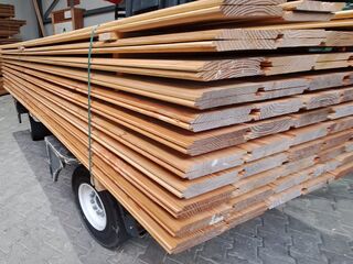 Ca. 60x Douglas Wisselsponning/halfhoutsrabat, 18x190mm, lengte 300cm